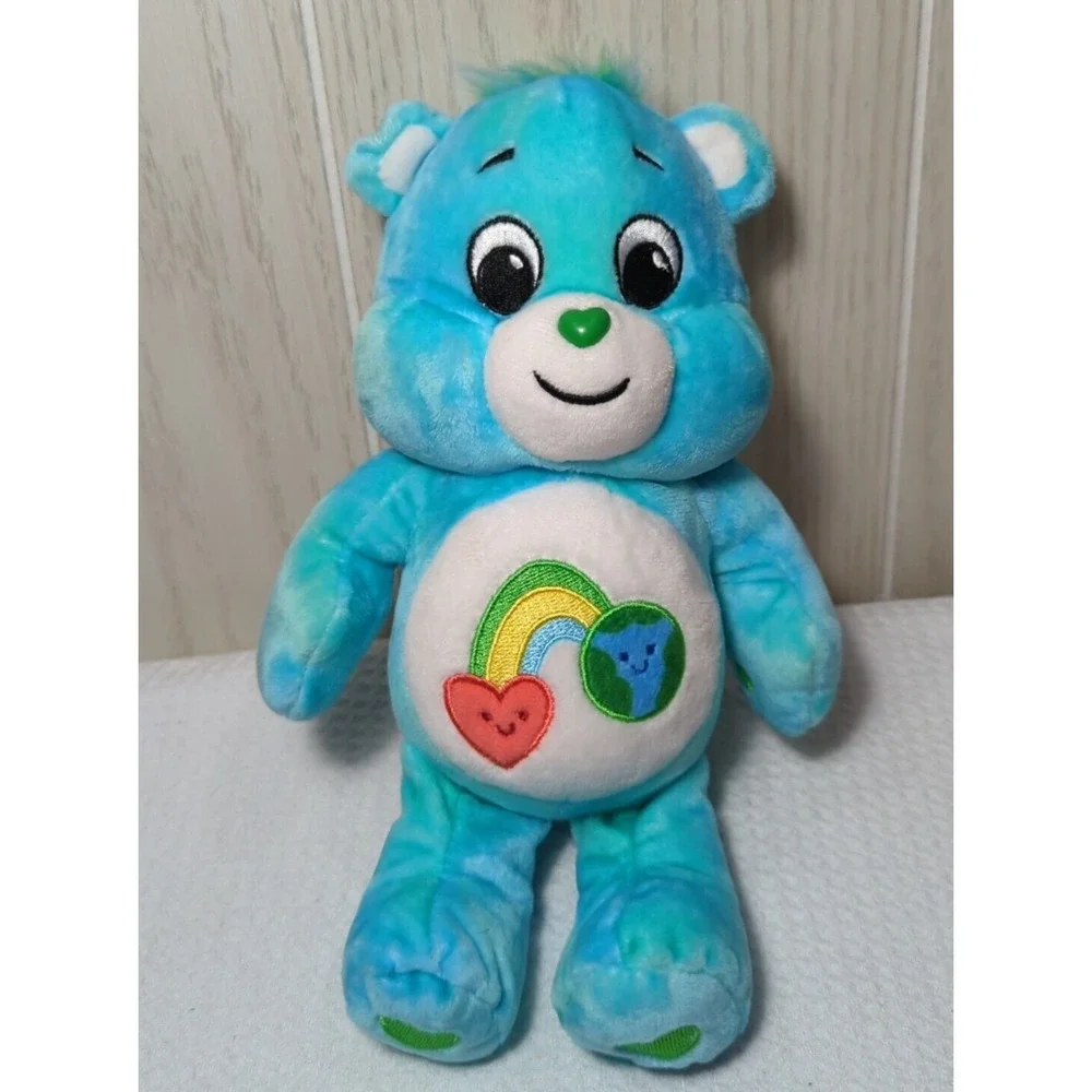 Care Bears Love the Earth Plush teddy blue green Basic Fun 9